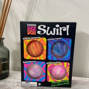 Swirl Sensory NeeDoh - Peach, Blue, Multi, Pink Swirls.